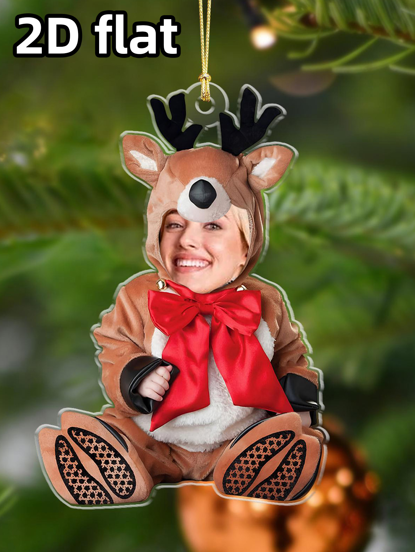 Custom Holiday Portrait Orname - Event Party recension och pris