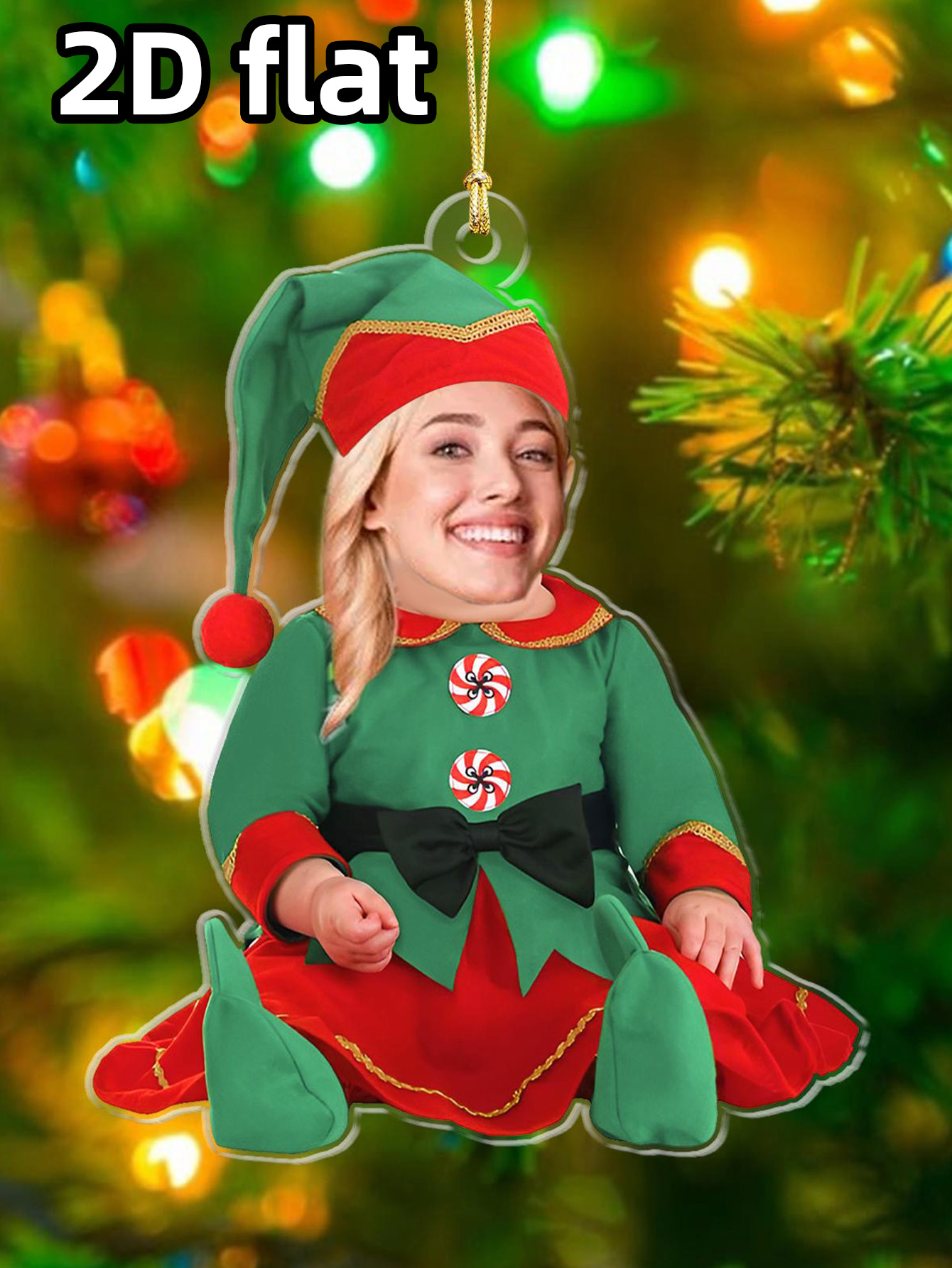 Custom Holiday Portrait Orname - Event Party recension och pris