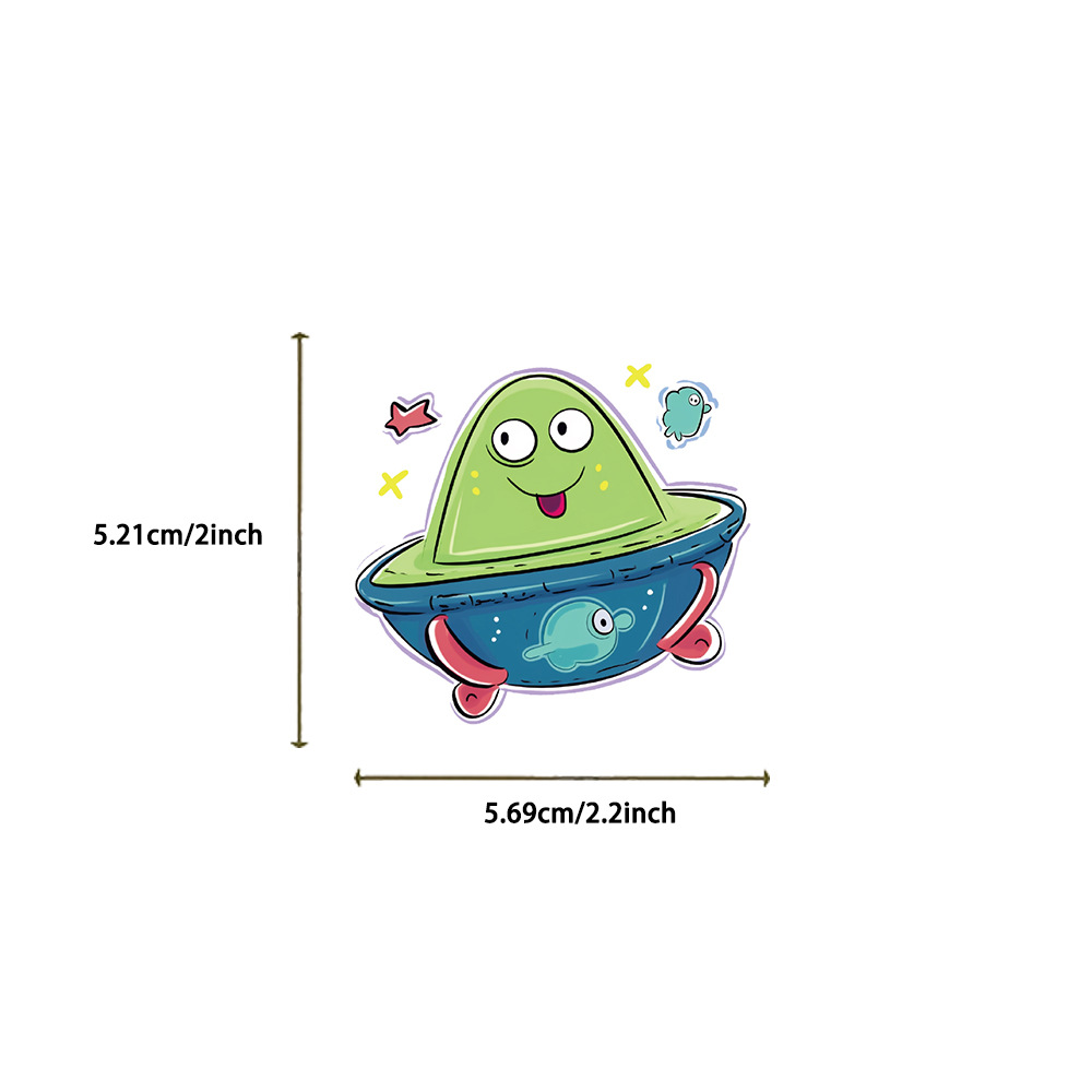 50PCS Cartoon Hand drawn Space - Plastic Cup 50Pcs recension och pris