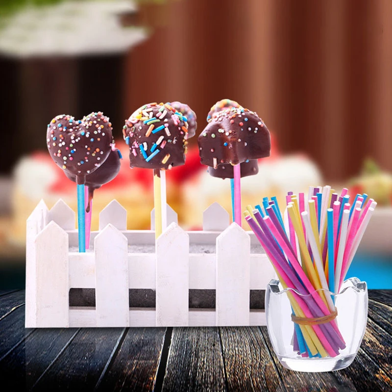 100Pcs/Lot Paper Lollipop Stic - Paper Straw Color recension och pris