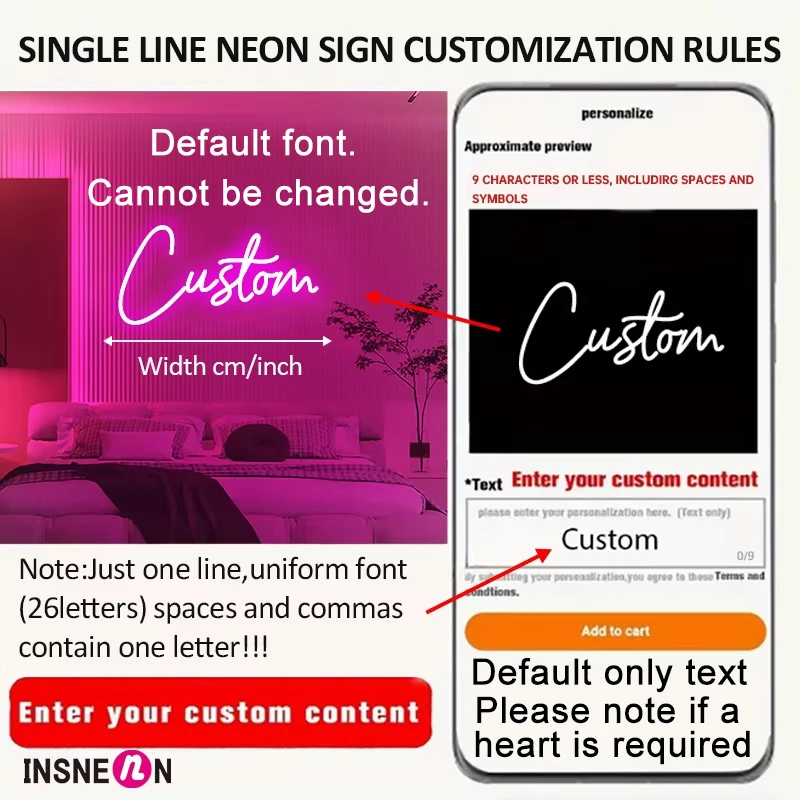 Custom Name Neon Sign - USB Di - Neon Sign Party recension och pris