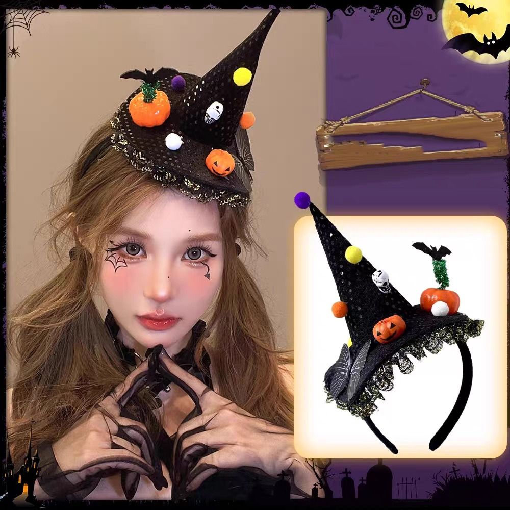 Spider Halloween Witch Hat Hea - Party Hat Cone recension och pris